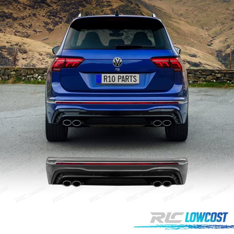 Paragolpes Trasero Volkswagen Tiguan 16-24 LOOK R Cromo | TDH Performance