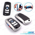 Funda Carcasa Llave BMW Cuadrada Cromo Y Negro | TDH Performance
