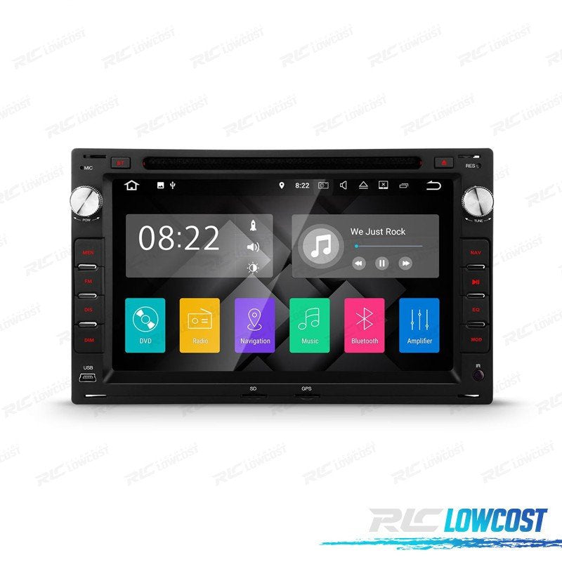 Radio GPS Android 10 PARA Volkswagen VW 7" USB GPS Tactil HD