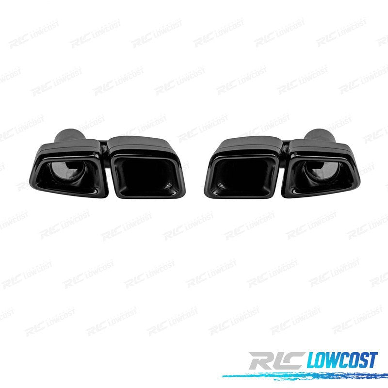 Colas DE Escape Mercedes W204 11-14 W212 06-13 W221 05-13 C218 10-18 LOOK AMG Negras | TDH Performance