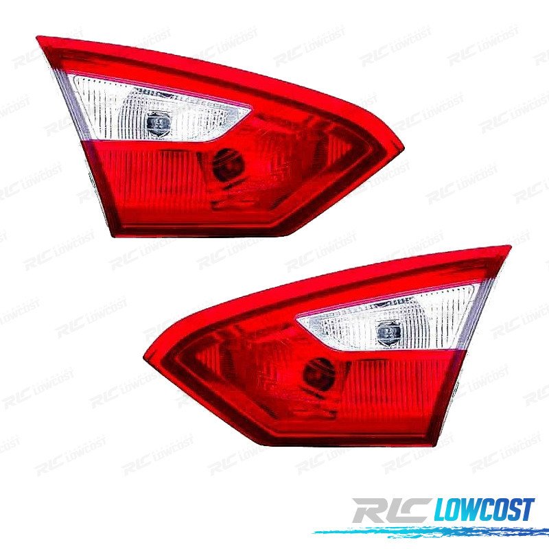 Pilotos PARA FORD Focus IV 4P 11-14 Blanco ROJO
