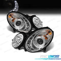 Faros Xenon Mercedes Clase E W211 02-06 LUZ Diurna Fondo Cromo | TDH Performance