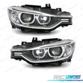 Faros BMW F30 31 11-15 OJOS Angel LED Fondo Negro | TDH Performance