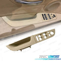 Moldura Botonera Doble Panel DE Puerta BMW Serie 3 E90 E91 05-12 Beige