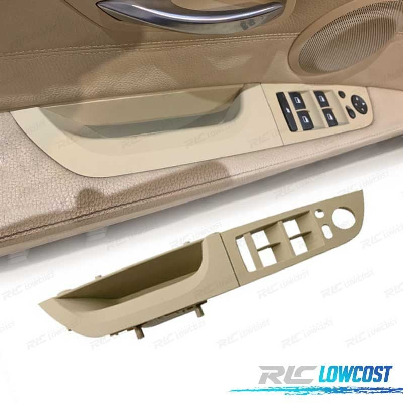 Moldura Botonera Doble Panel DE Puerta BMW Serie 3 E90 E91 05-12 Beige