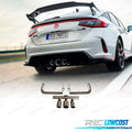 Colas Escape Honda Civic 20-23 LOOK TYPE R Cromo | TDH Performance