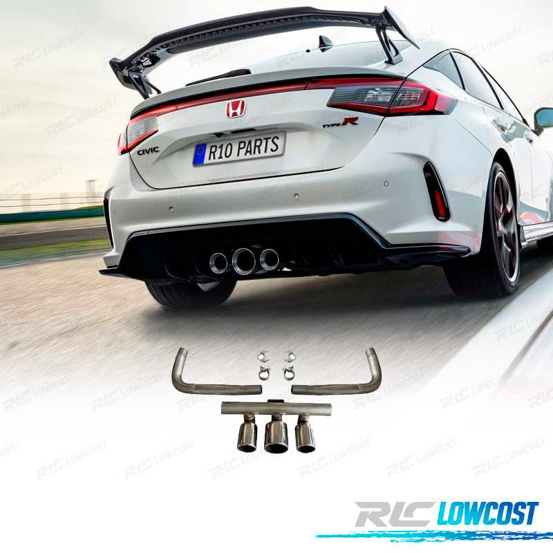 Colas Escape Honda Civic 20-23 LOOK TYPE R Cromo | TDH Performance