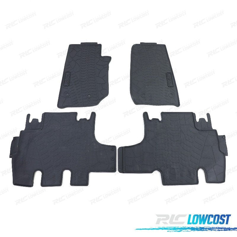 Alfombrillas GOMA JEEP Wrangler JK 07-19 4 Piezas