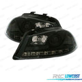 Faros SEAT Ibiza Cordoba 6L 02-08 LUZ Diurna LED Fondo Negro | TDH Performance
