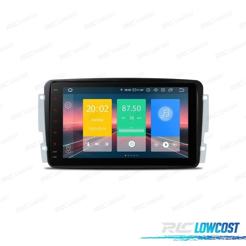 Radio GPS Android 12 PARA Mercedes Viano VITO C W203 A W168 CLK C209 W209 G W463 98-06