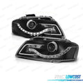 Faros AUDI A3 8P LUZ Diurna LED Fondo Negro | TDH Performance