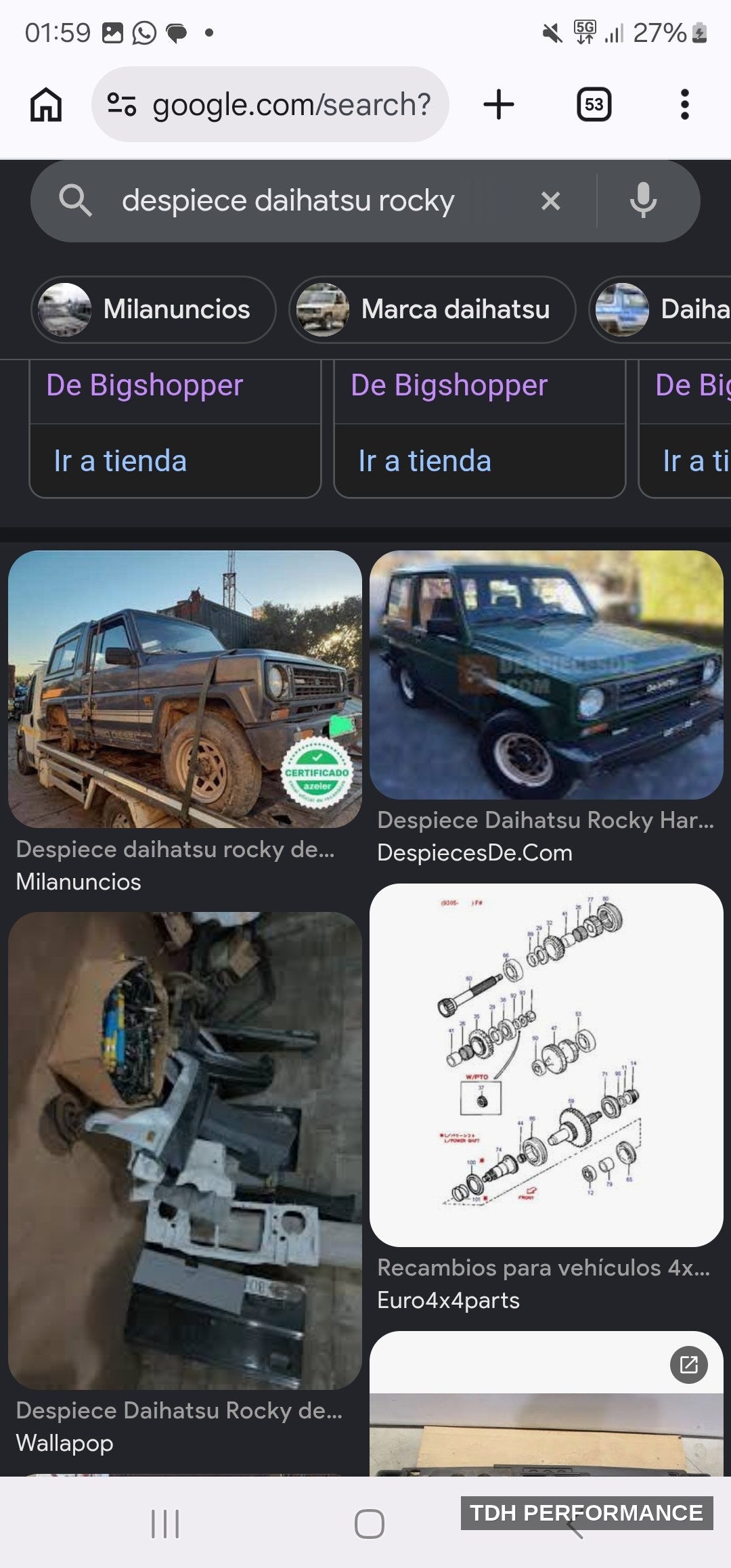 Despiece Daihatsu Rocky 4x4 (F70/F75)