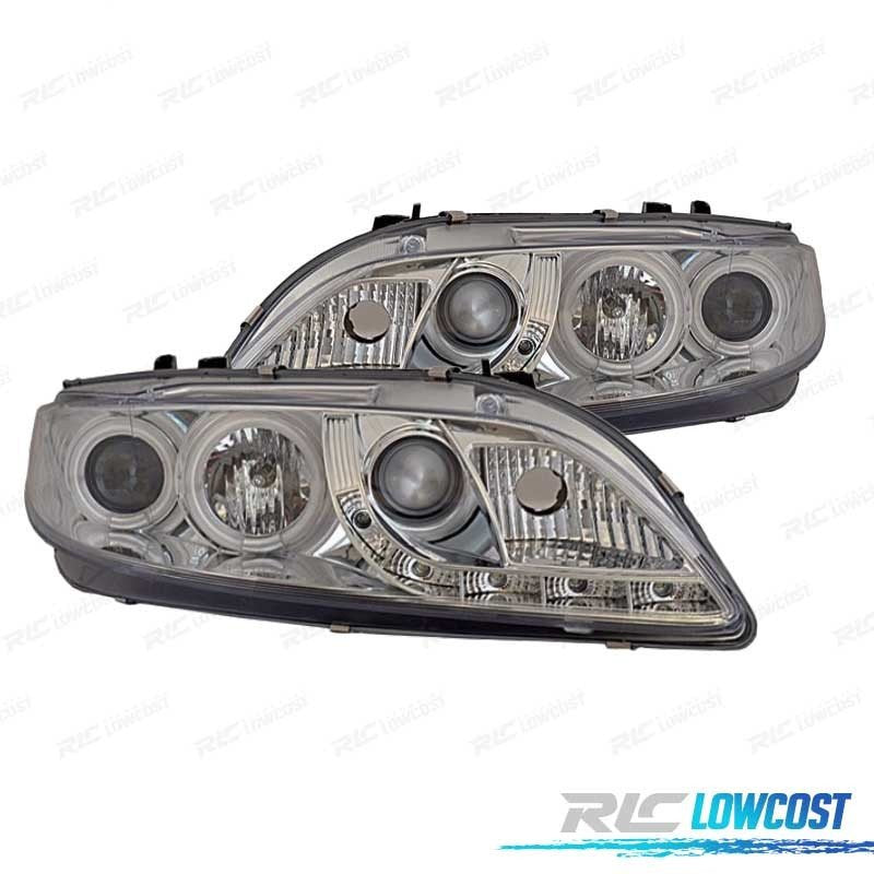 Faros Mazda 6 02-08 OJOS Angel LUZ Diurna Fondo Cromo | TDH Performance