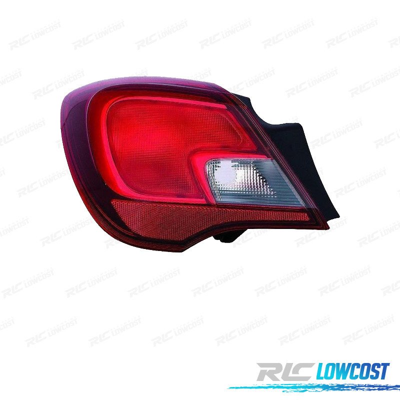 Piloto IZQ PARA OPEL Corsa E 3P 15-19 Blanco ROJO