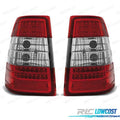 Pilotos Mercedes Clase E W124 Estate 85-95 LED ROJO Cromo | TDH Performance