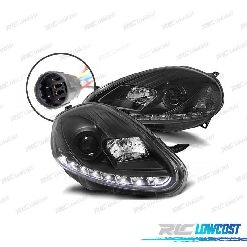 Faros FIAT Grande Punto 08-09 LUZ Diurna Negro