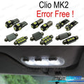 KIT 8 Bombillas LED Interior PARA Renault CLIO 2 II MK2 98-05 | TDH Performance