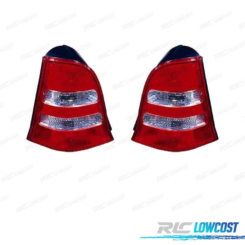 Pilotos Mercedes Clase A W168 01-04 Blanco ROJO