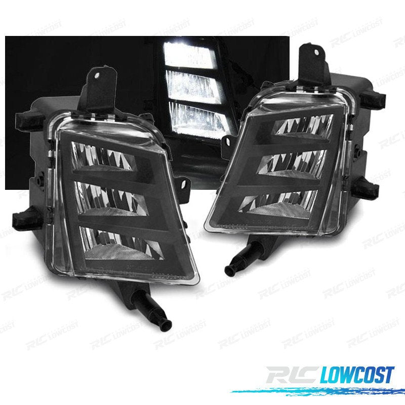 Faros Antiniebla LUZ Diurna Volkswagen VW GOLF MK 7.5 17-20 Negro