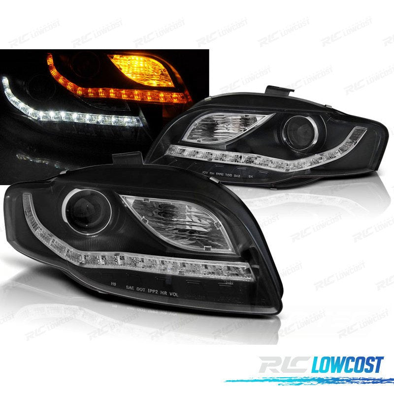 Faros AUDI A4 B7 04-08 Negros