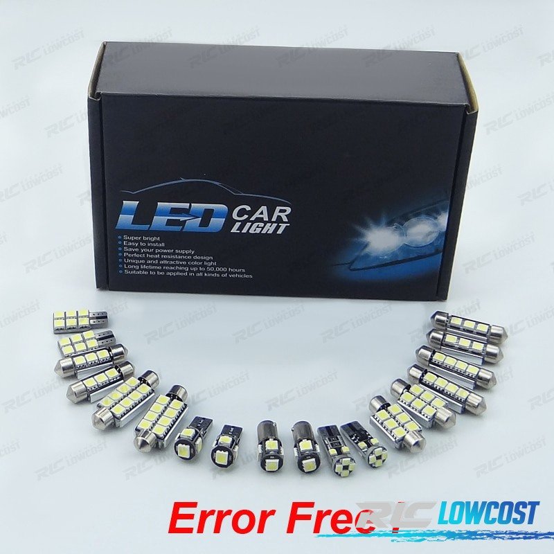 KIT 14 Bombillas LED Interior PARA Renault Megane III 3 MK3 Hatchback 09-15 | TDH Performance