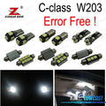 KIT 17 Bombillas LED Interior Mercedes Clase C W203 C180 C200 C220 C230 C240 C280 C320 C32 AMG C55 00-07 | TDH Performance