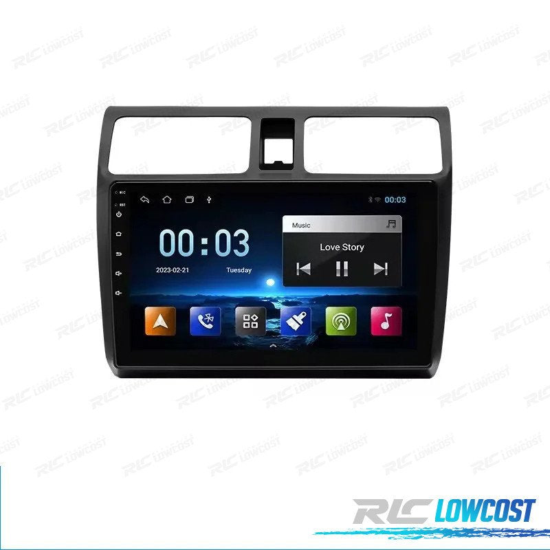 Radio GPS Android 12 PARA Suzuki Swift 04-10