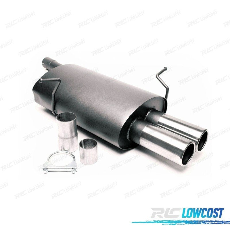 Silencioso Escape BMW Serie 3 E46 1998-2001 X2 Biselado | TDH Performance
