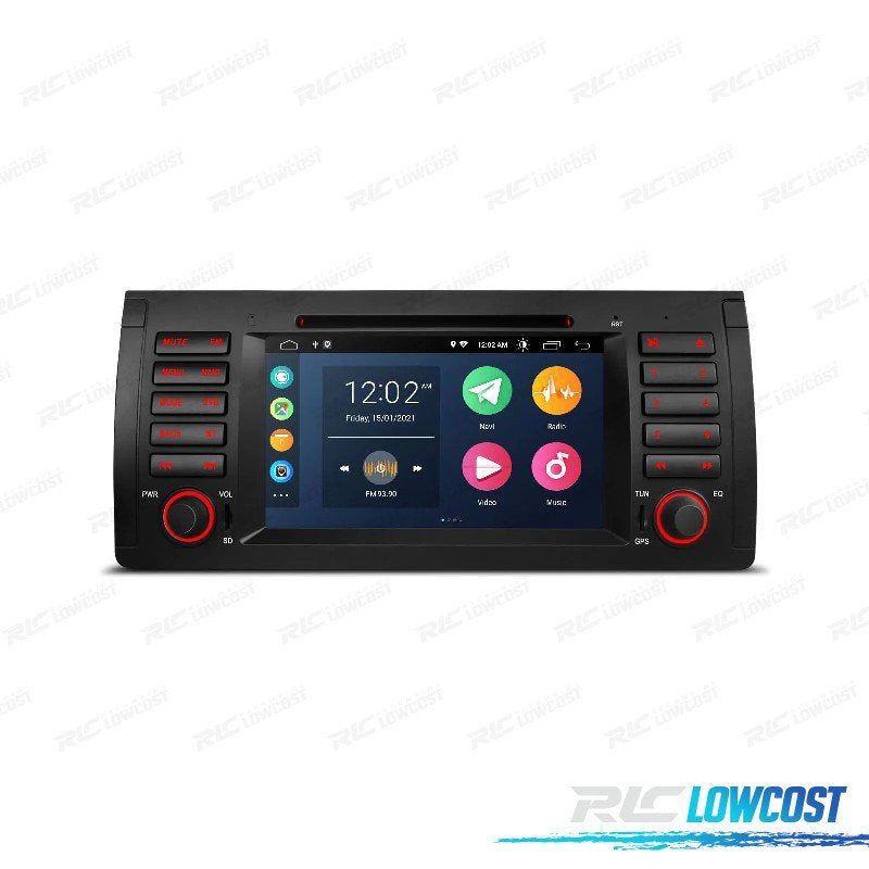 Radio GPS Android 12 QUAD CORE BMW X5 E53 99-06