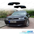Pestañas DE Faros Volkswagen VW GOLF 4 Negro Brillo