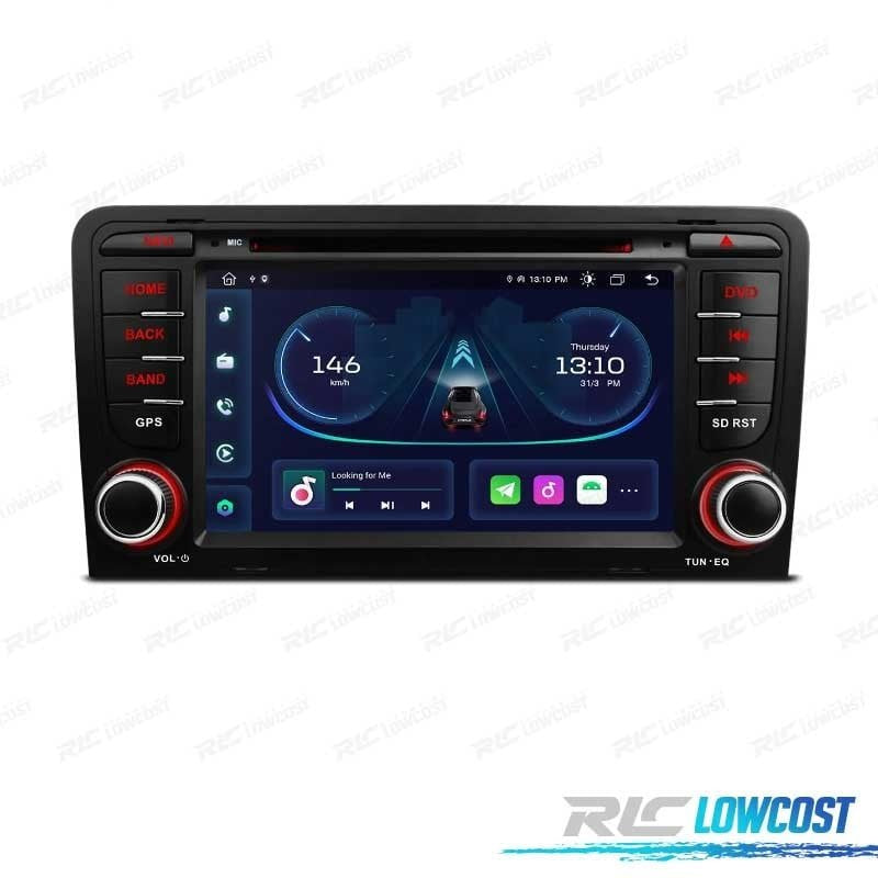 Radio GPS Android 12 AUDI A3 8P 8PA USB GPS Tactil HD Octa-core
