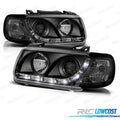 Faros Volkswagen VW POLO 6N 94-99 LUZ Diurna Fondo Negro | TDH Performance