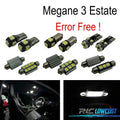 KIT 15 Bombillas LED Interior PARA Renault Megane III 3 MK3 Bienes Grandtour 09-15 | TDH Performance