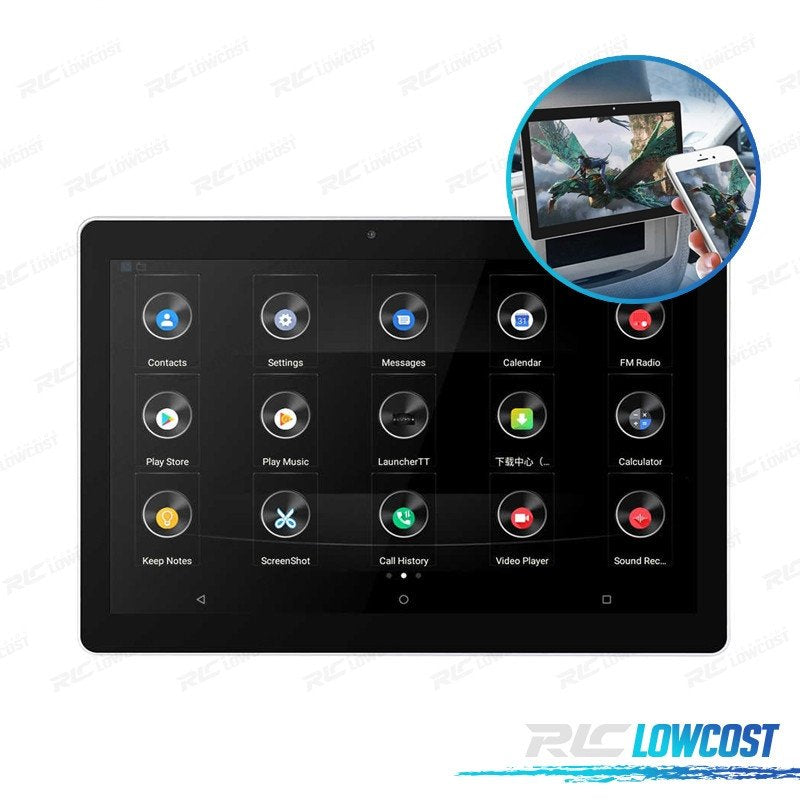 Reposacabezas Android 10 9.1" Pulgadas HD USB SD