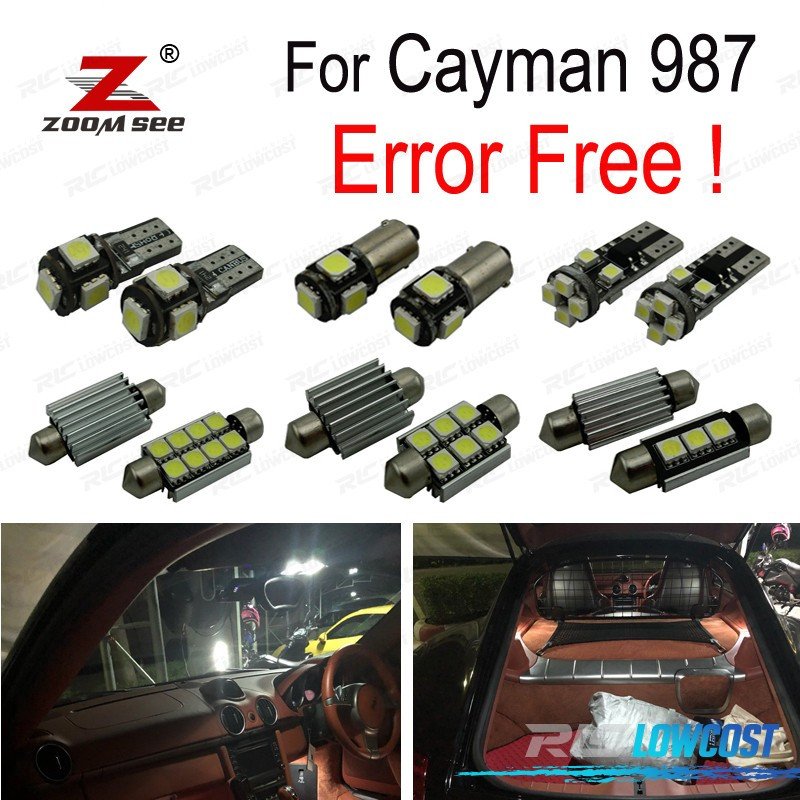 KIT 19 Bombillas LED Interior PARA Porsche Cayman 987 05-12 | TDH Performance