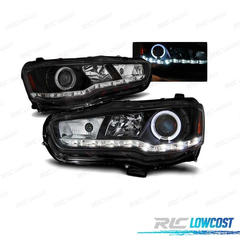 Faros Mitsubishi Lancer VIII 08- Daylight Negros