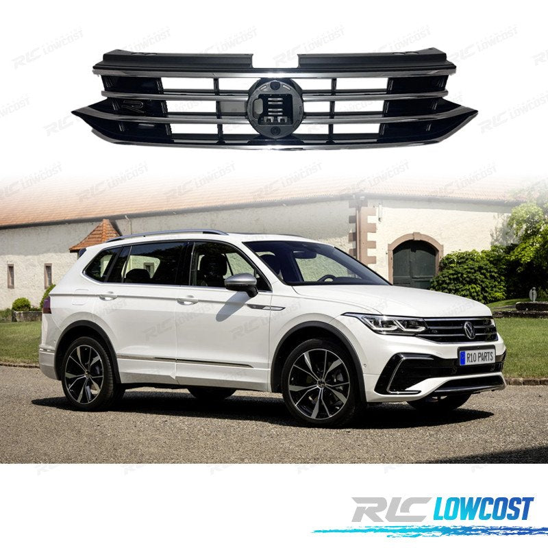 Parrilla Volkswagen VW Tiguan 20-24 LOOK R Negro | TDH Performance