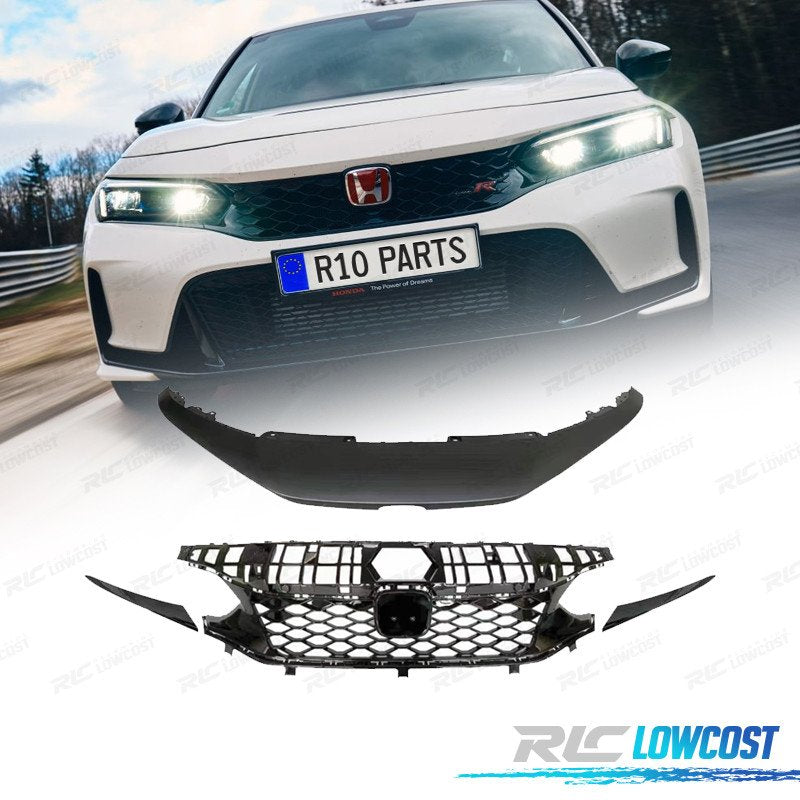 Parrilla Honda Civic 22- LOOK TYPE R Negro Brillo | TDH Performance