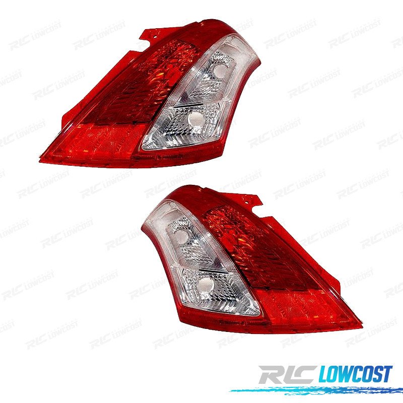 Pilotos Suzuki Swift 10-17 Blanco ROJO