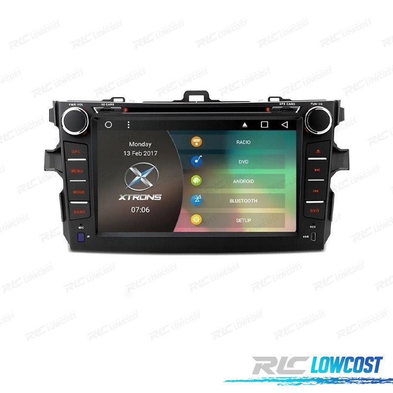 Radio Navegador 8" PARA Toyota Corolla 07-11 USB GPS Tactil HD