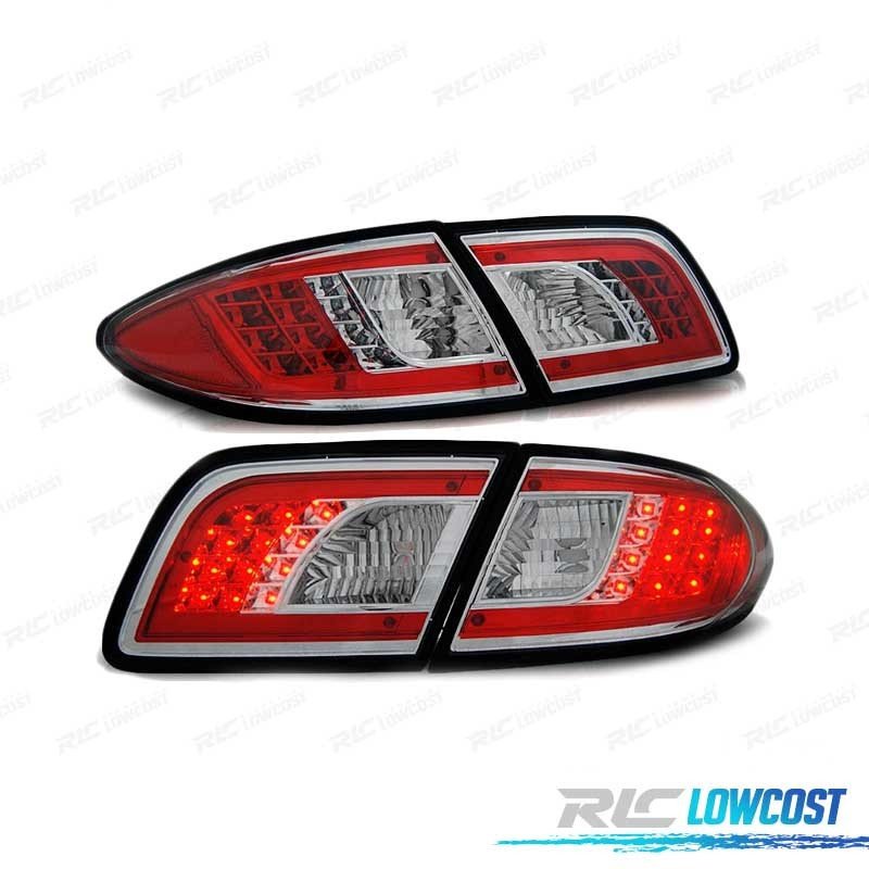 Pilotos Mazda 6 Sedan 02-07 LED Cromados | TDH Performance