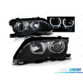 Faros BMW E46 01-05 OJOS Angel LED Negros | TDH Performance