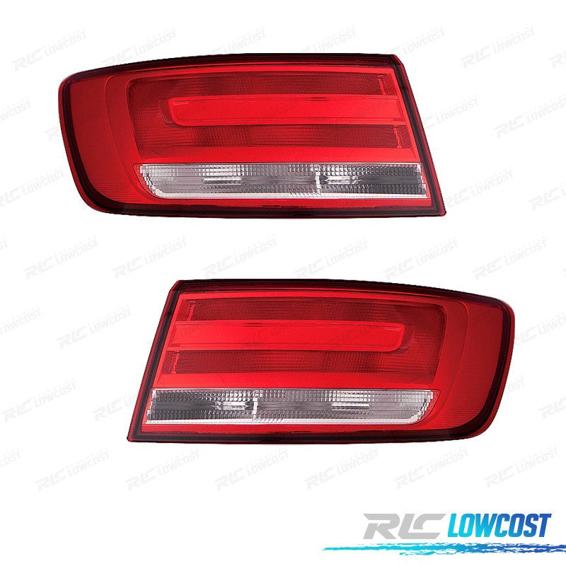 Pilotos AUDI A4 Sedán 15-20 Blanco ROJO