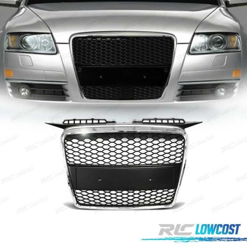 Parrilla AUDI A3 8P 8PA 05-08 LOOK RS Cromo Negro | TDH Performance