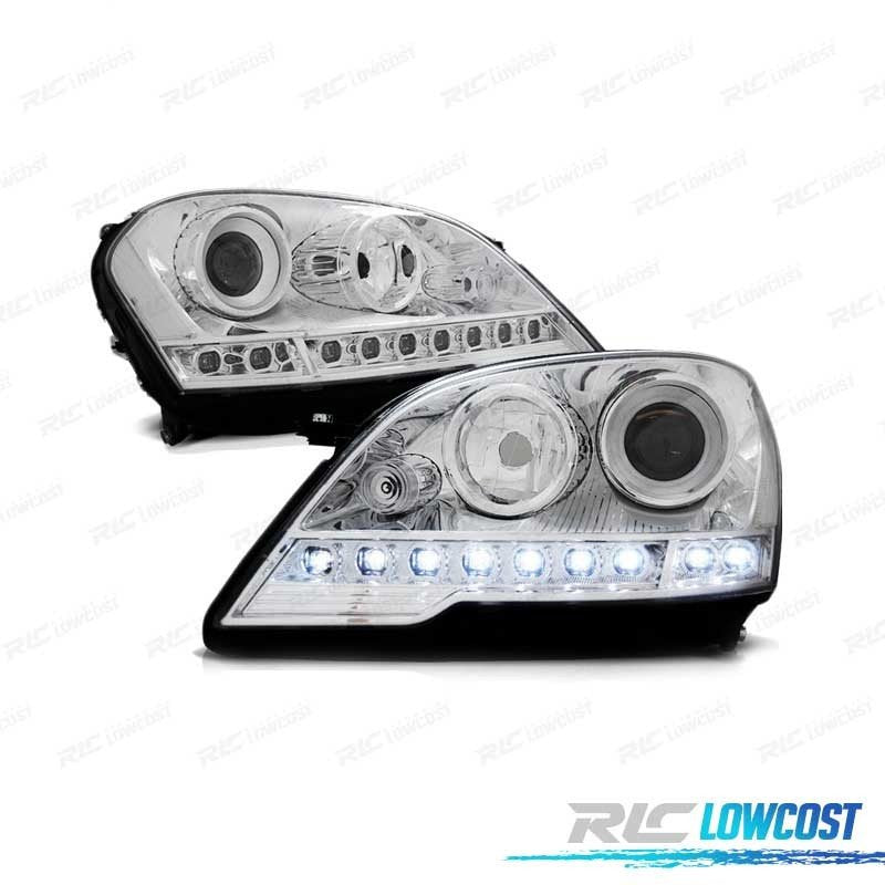 Faros LUZ Diurna PARA Mercedes Clase ML W164 08- Cromados