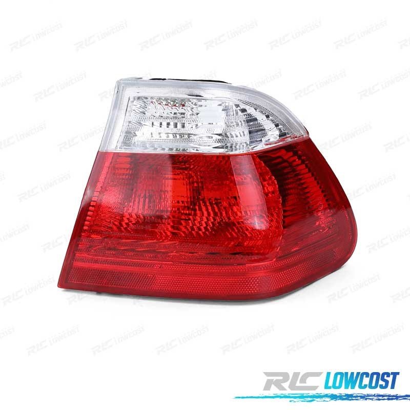 Piloto DCHO BMW E46 4P 98-01 Exterior Blanco ROJO
