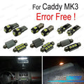 KIT 13 Bombillas LED Interior PARA Volkswagen VW Caddy MK 3 Mkiii 04-14 | TDH Performance