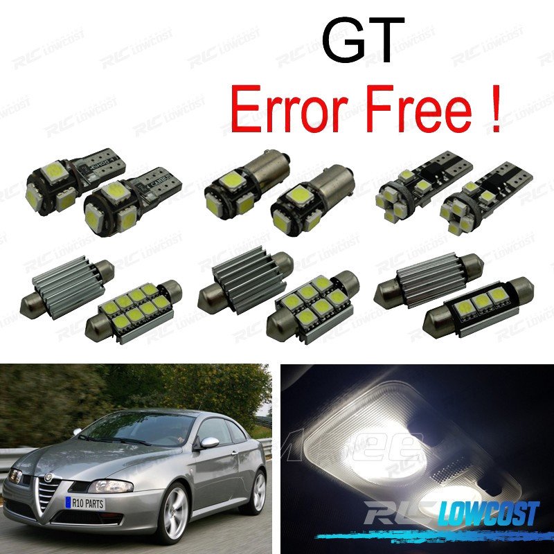 KIT 7 Bombillas LED Interior PARA ALFA Romeo GT 03-10 | TDH Performance