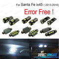 KIT 11 Bombillas LED Interior PARA Hyundai Santafe Santa FE IX45 13-16 | TDH Performance