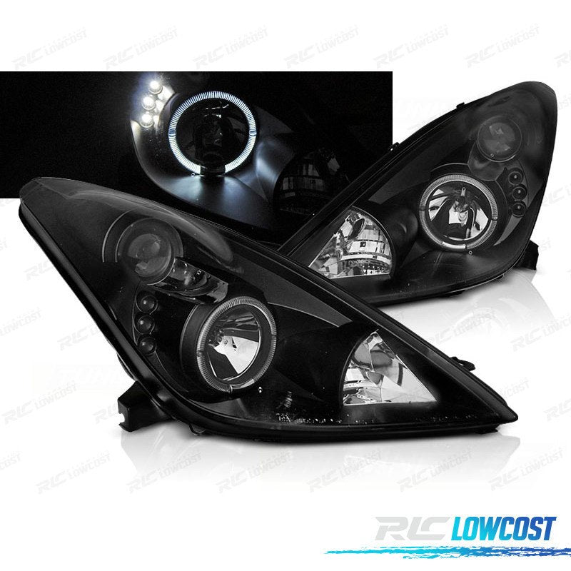 Faros Toyota Celica T23 99-05 OJOS Angel Negros | TDH Performance